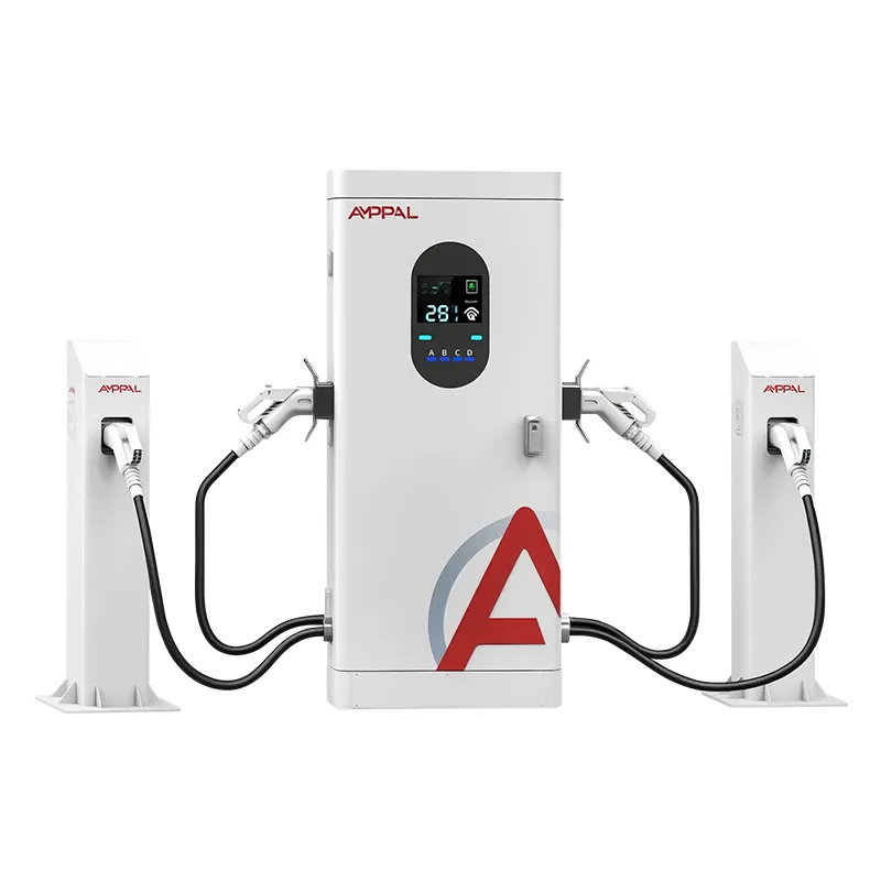 160kW станция за бързо зареждане на DC с много конектори за EV за търговски флотове